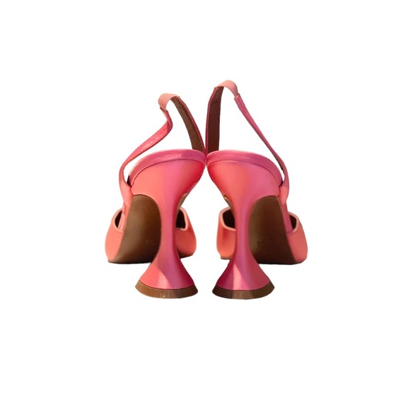 Crystal-Embellished Begum Satin Slingback pumps, Women, Pink, Pumps, High Heel - Picture 3 of 6